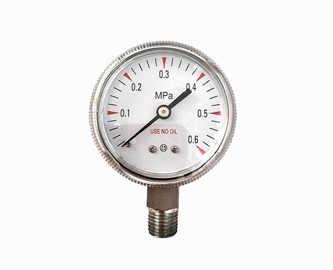 Dry Stainless Steel Oxygen Pressure Gauge