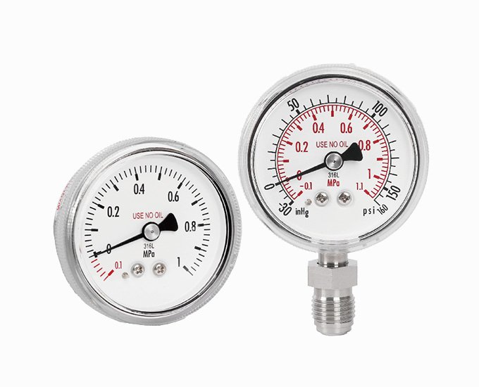Ultra high purity pressure gauge (EP grade)_P810 series (316L type)