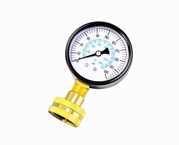 Plastic frame Water pressure test pressure gauge