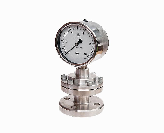 I-shaped flange type Diaphragm Seal Pressure Gauge