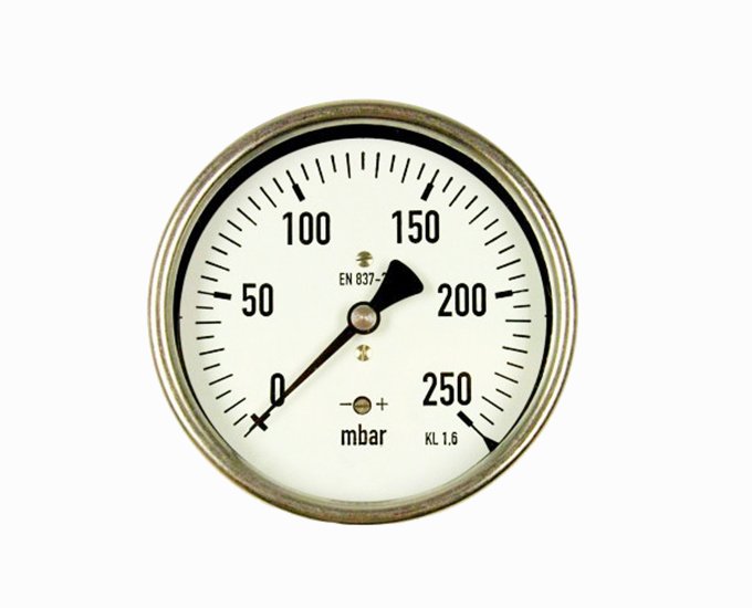 2“ 2.5“, 4”，6“ Dry axial  Full SS304 Single scale pressure gauge